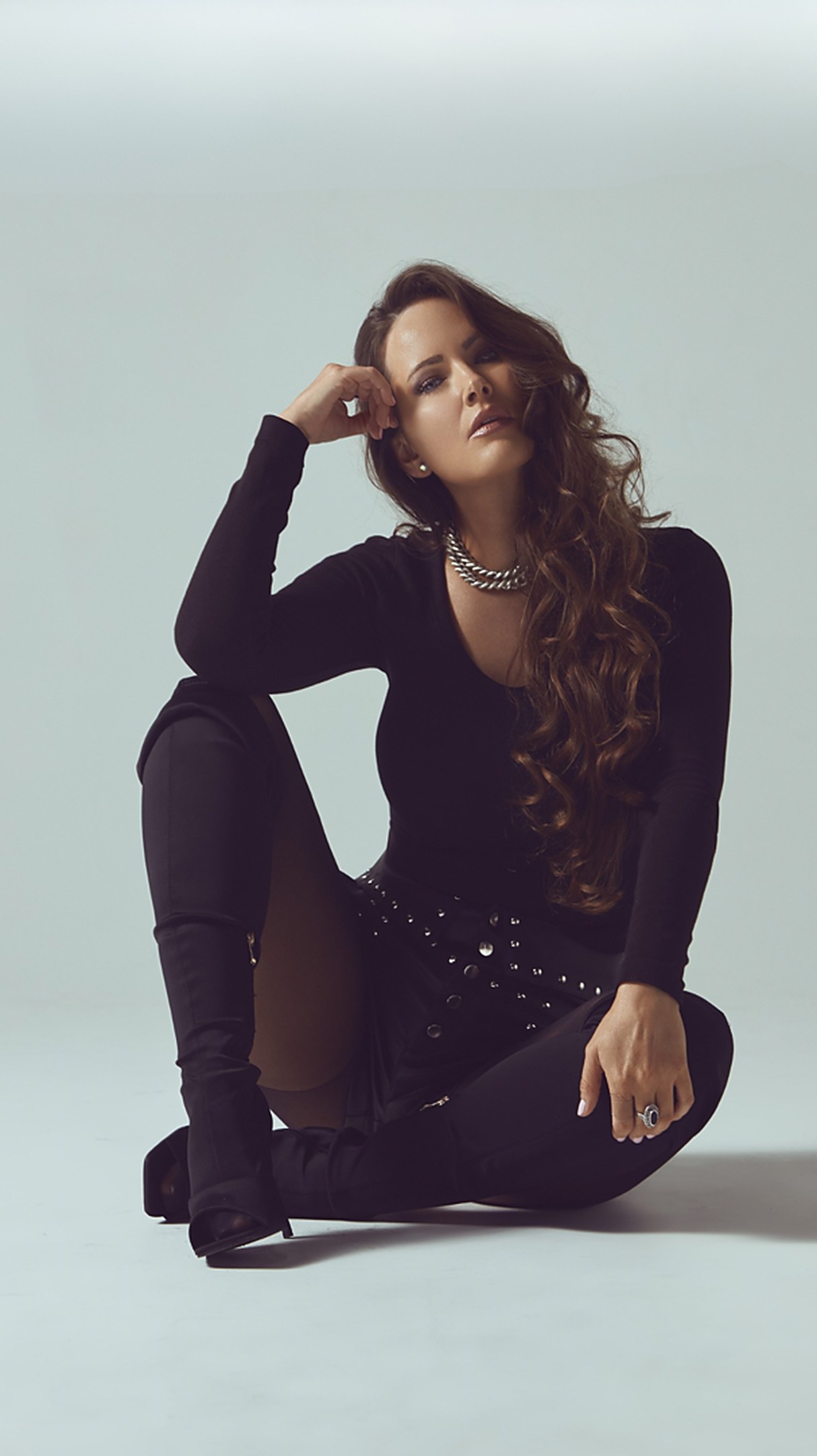 Claudia Rodriguez, founder of Velour Bronze, in the Houston studio
